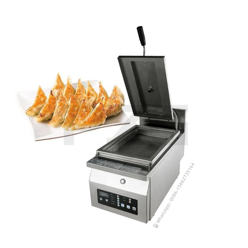 110V 220V Electric Automatic Grilled Bun Frying Pan Bun And Fried Dumpling Fryer Machine Gyoza Grilling Fryer Pan Machine