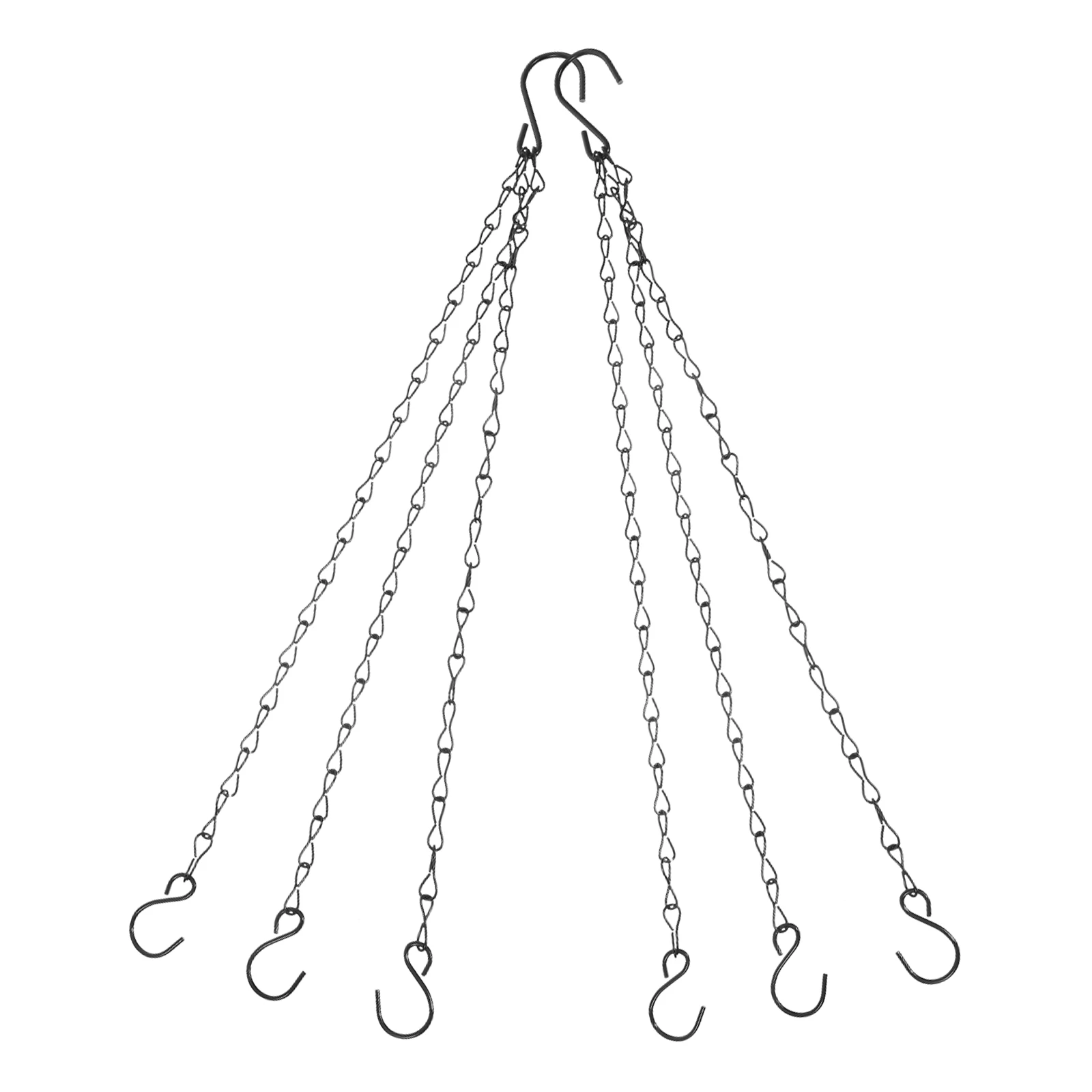 

2Pcs Hanging Hanging Basket Chain Hooks Flower Baskets Planters Lanterns Iron Chain Durable Installation Outdoor Furniture