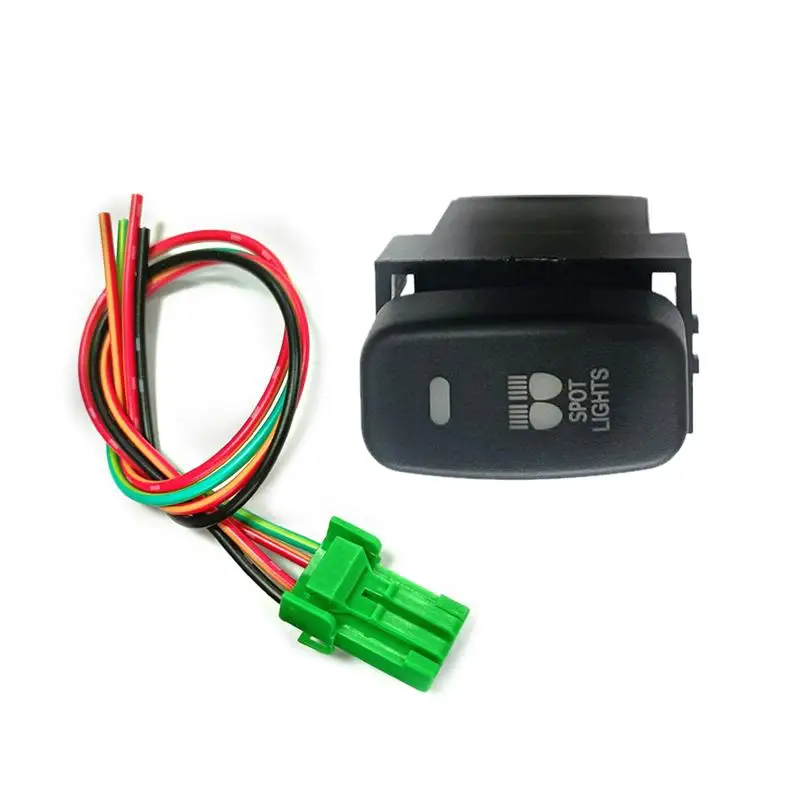 12V 3A Spot Light ON-OFF Push Switch With Blue Indicator Fit for Mitsubishi Pajero Challenger Eclipse Galant Lancer L200 New