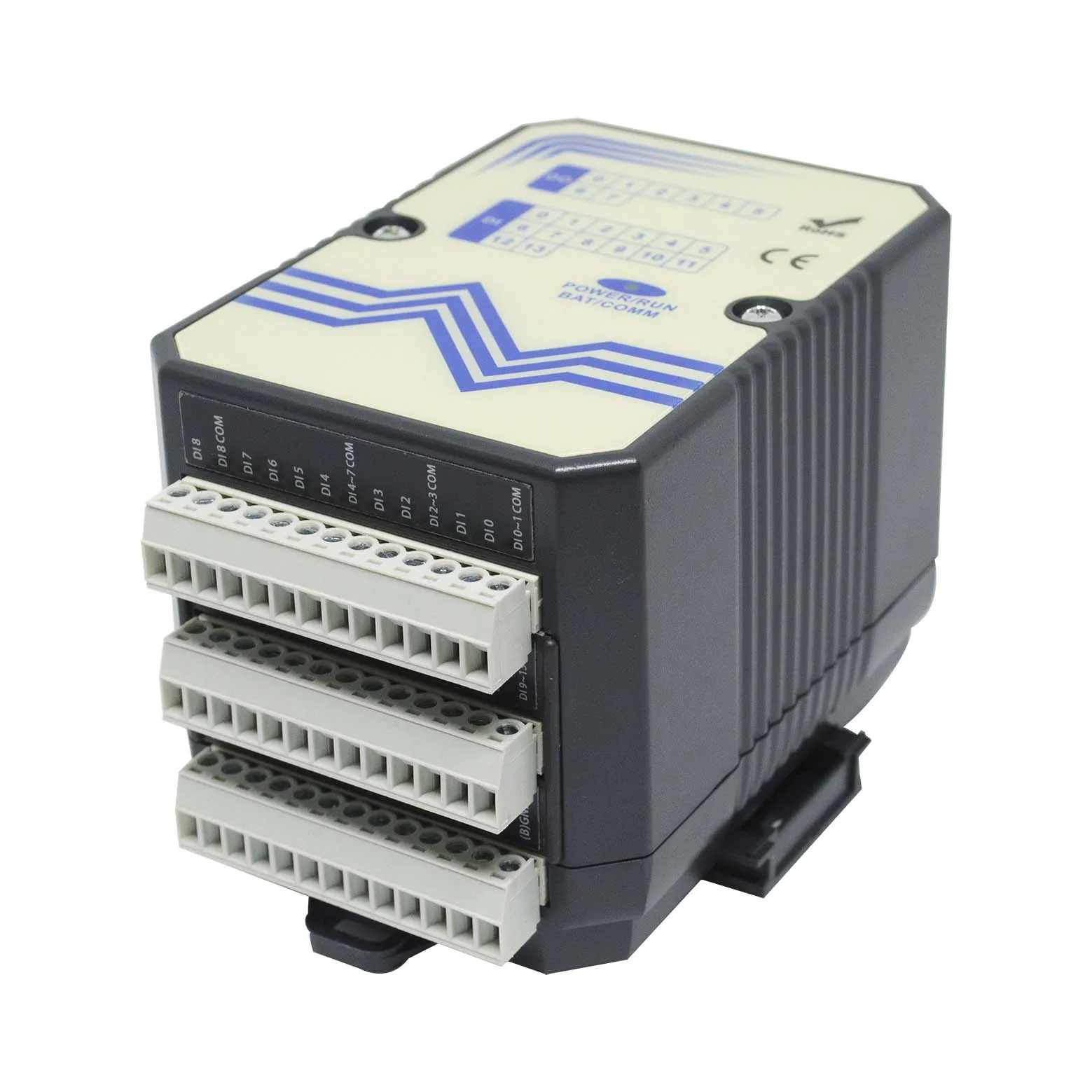 산업용 이더넷 PLC 컨트롤러 MODBUS 14DI 8DO 4AI 2AO I/O 모듈(A-5389)
