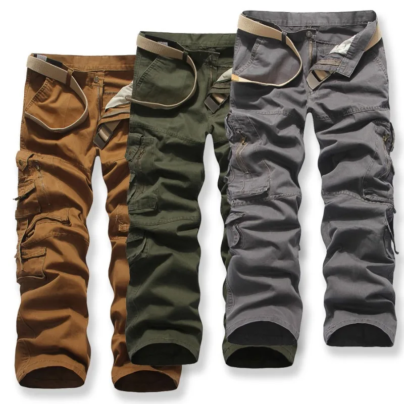 

Foreign Trade Men's Oversized Multi Pocket Workwear Pants, European and American Outdoor Leisure Sports Military Long Pants