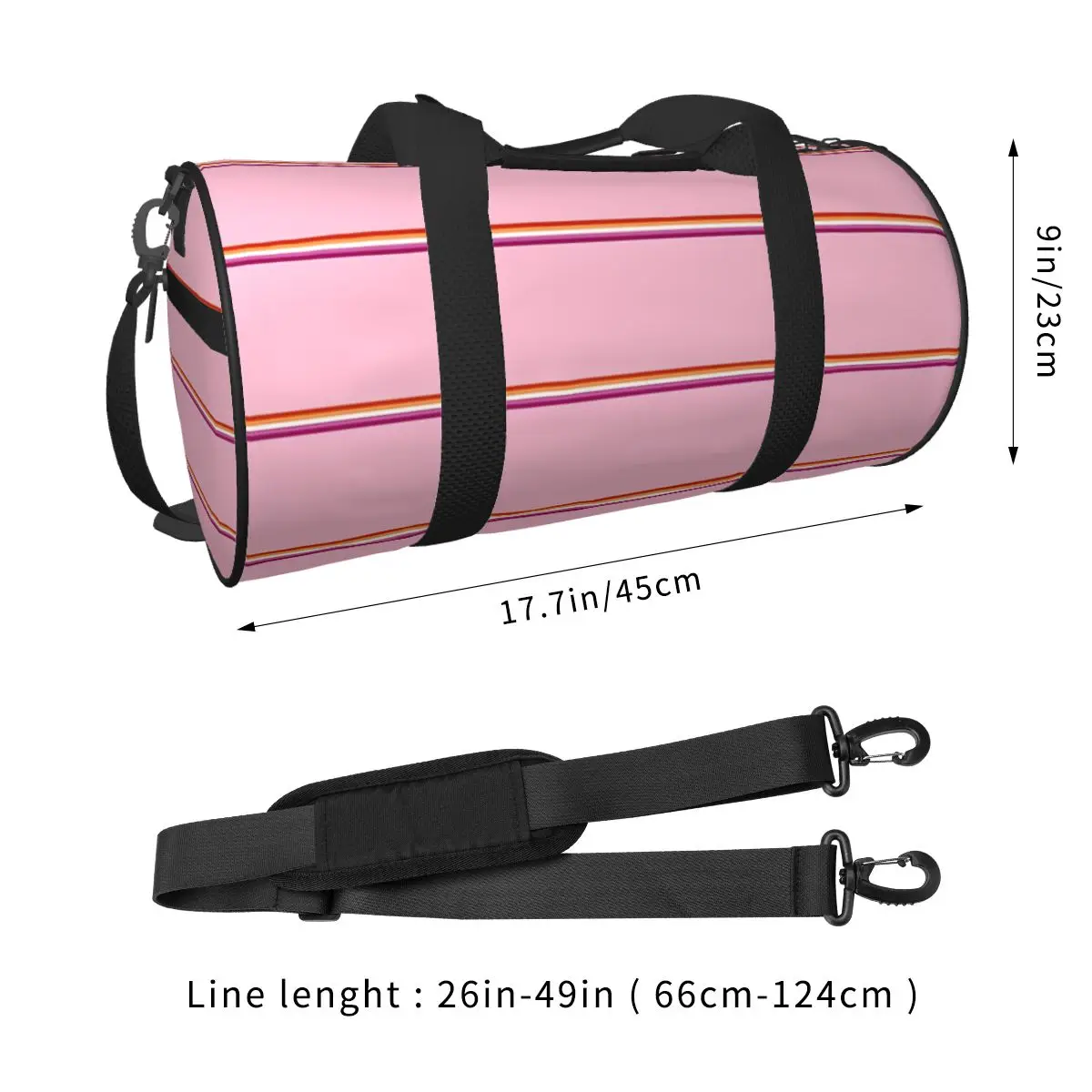 Lesbian Pride Sports Bags Luggage Gym Bag Gym Accessories Cute Handbags Male Female Custom Waterproof Fitness Bag