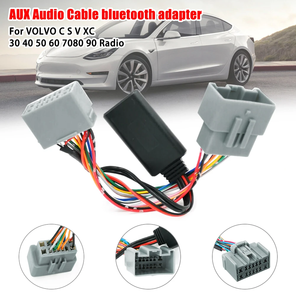 

Car Audio Receiver AUX IN bluetooth-compatible Adapter for Volvo C30 C70 S40 S60 S70 V40 V50 V70 XC70 Receiver Adapter