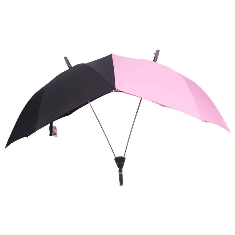 

2024 New Double headed Couple Two person Umbrella Two Person Large Fashionable Sun And Rain Dual Multi functional Umbrella LF365