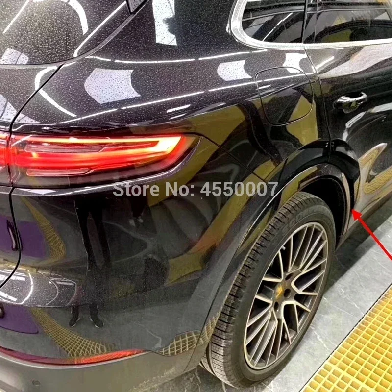 4pcs High Quality Car Fender Wheel Eyebrow Protector Wheel Arch Trim Strip For Porsche Cayenne 2019