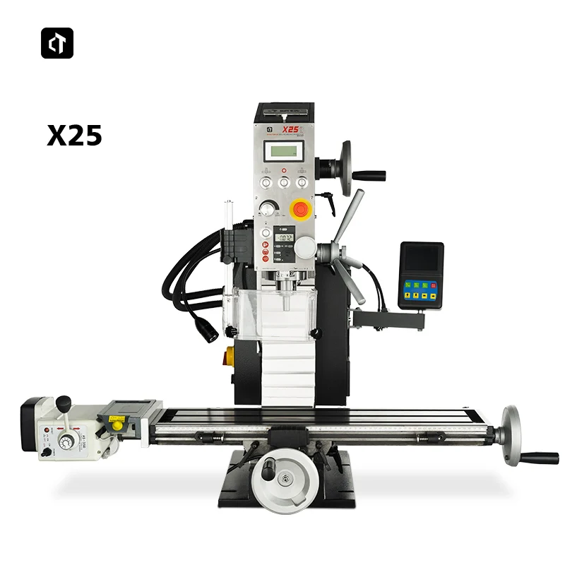 CTMACH X25 High-Performance Milling Machine 750w Brushless Motor Drill&Mill Machine with 3-axis Digital Readout