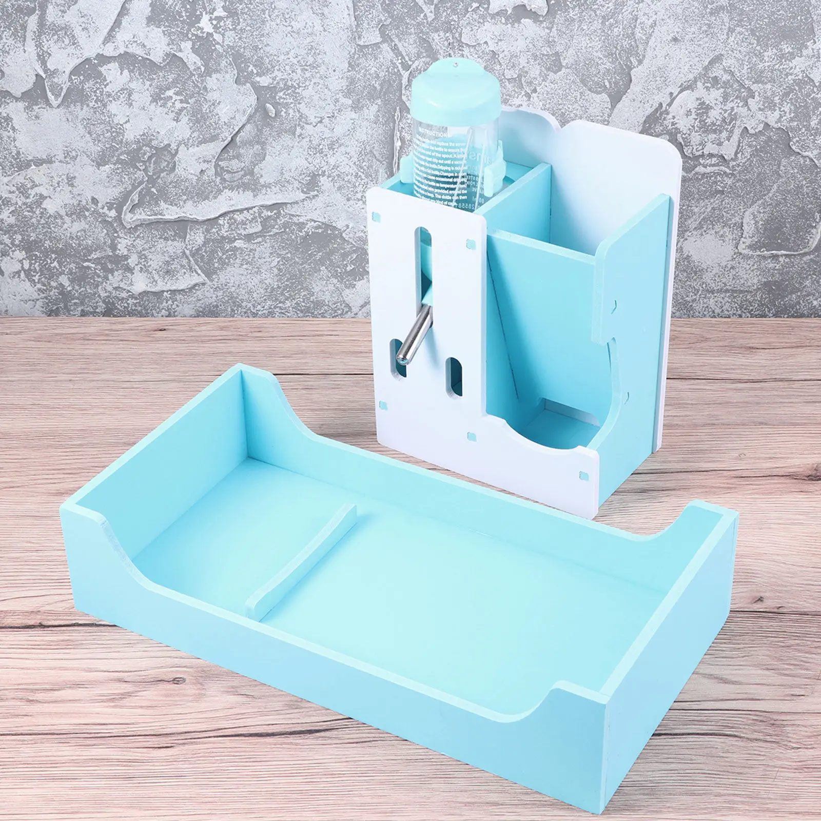 

Mini Pet Food Bowl and Detachable Toilet Small Hamster Food Holder Premium Material Small Pet Supplies Hedgehog Guinea