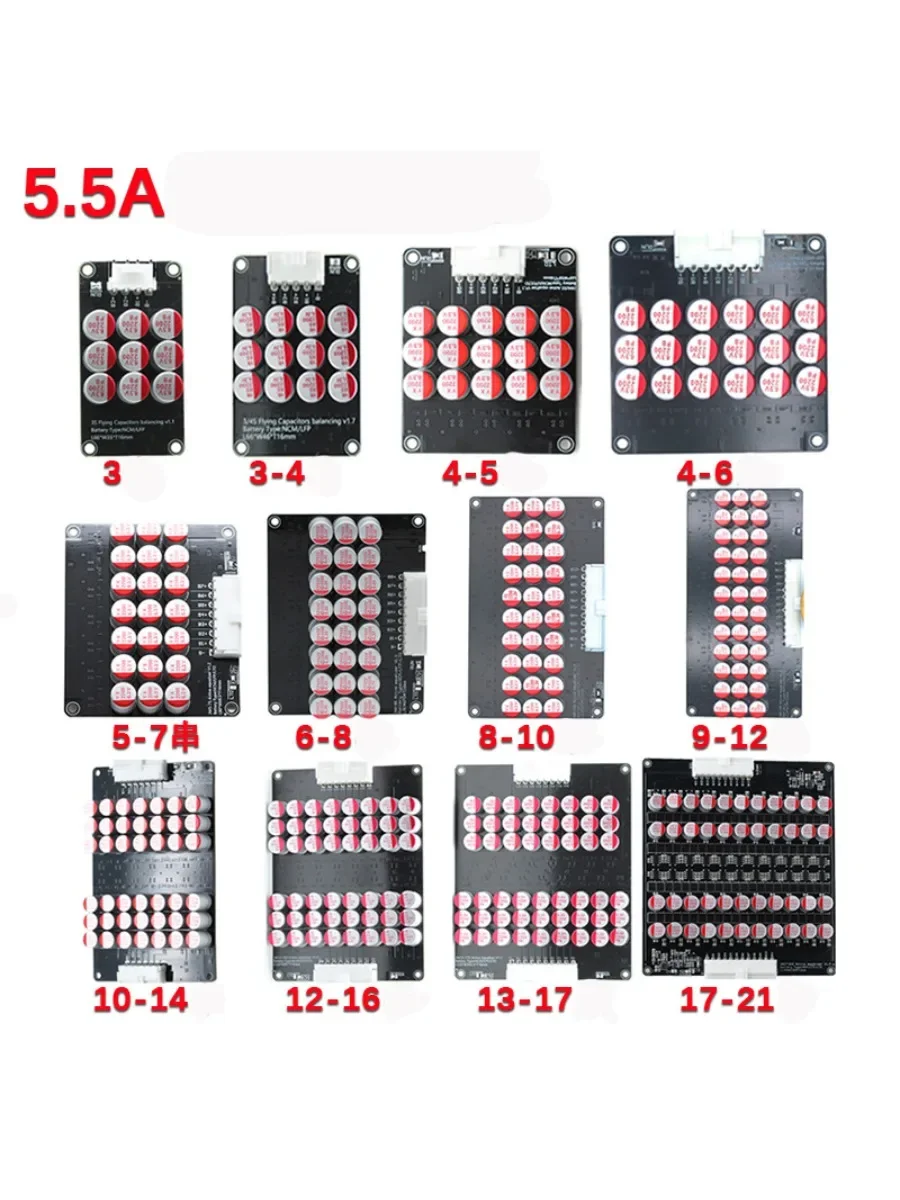 5.5A Active Balance Board LiFePo4 Li-ion Quick Balancer 18650 Lithium Equalizer Battery 3S 4S 5S 6S 7S 8S 10S 14S 16S 17S 21S — zdjęcie produktu 7