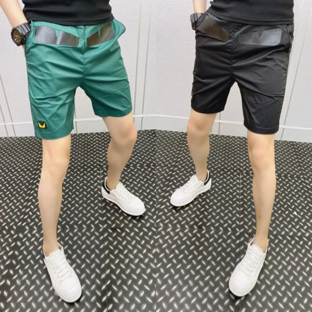 Invisible Open Crotch Outdoor Sex Summer Casual Shorts Men\'s Fashionable Five Points Pants Trend Quick-Drying Beach Trousers