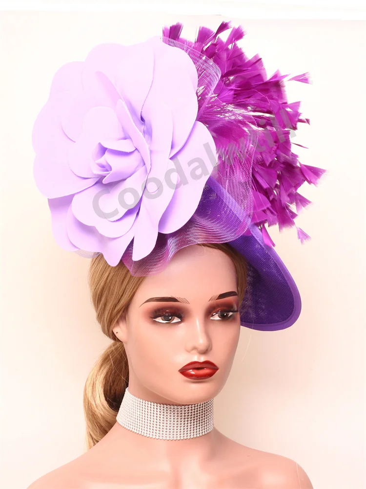 

Женская повязка для волос с большим цветком и бантом, шляпа-волшебник, головной убор, свадебный макияж, фотосессия для выпускного вечера, аксессуары для волос