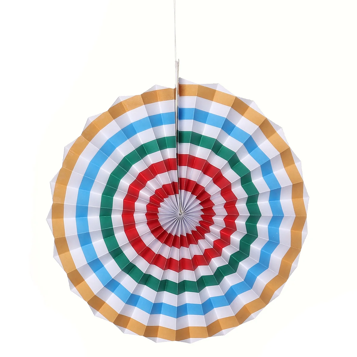 

6Pcs Tissue Paper Fan Flowers Rainbow Style Easy to Stick on Wall Ceiling Table Hallway Tree Party Wedding Decor