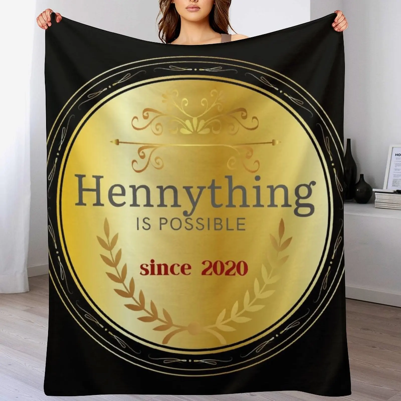 Medal For Hennything Is Possible Throw Blanket heavy to sleep Decorative Sofa Blankets