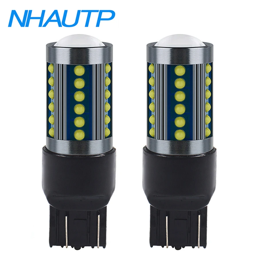 NUAHTP-bombillas LED T20 7443 W21/5W para Lada Vesta Granta, luz diurna, 7440 W21W DRL, 6500K, 1 par