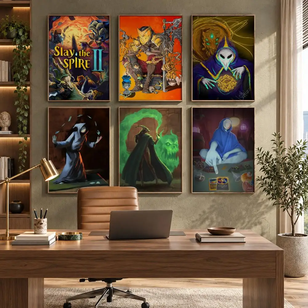 Slay the Spire Gaming Room Decor Poster HD Waterproof Wall Decal for Study, Living Room & Garage, DIY Great Gift for Fans