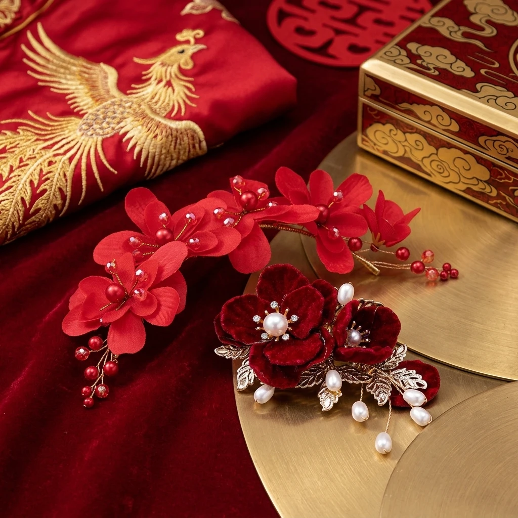 conjunto-elegante-de-acessorios-para-cabelo-tiara-de-renda-com-strass-vermelho-e-presilha-para-casamento-chines-cerimonia-nupcial-e-festa-joias