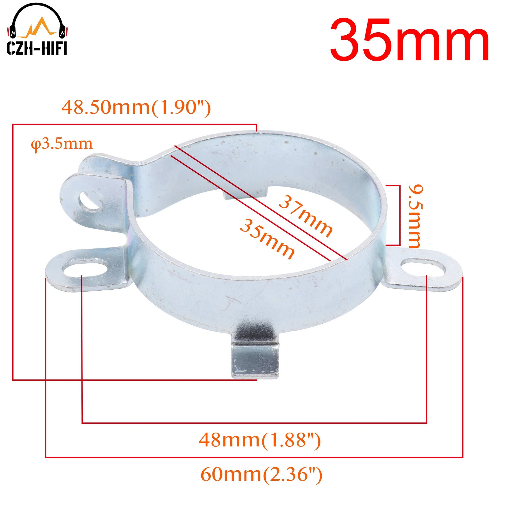 2 Stück 25mm 30mm 35mm 40mm Kondensator klemme langlebige Kondensator halterung Klemm halter klatschen Montage clip verzinnt