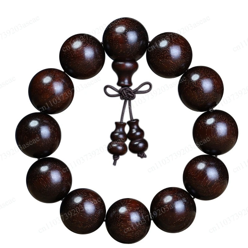 lobular red sandalwood bracelet men's Buddha beads 2.0 high-density bracelet rosary full of gold stars
