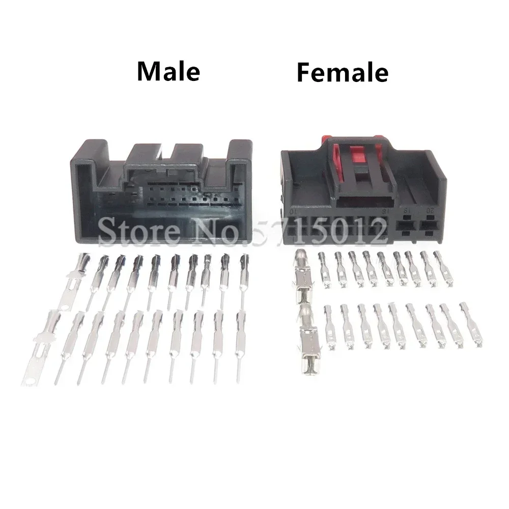 20 Hole 1-1394805-1 1-1394803-1 1K0971975 Auto Female Male Air Conditioning Controller Motor Wire Socket For VW Skoda