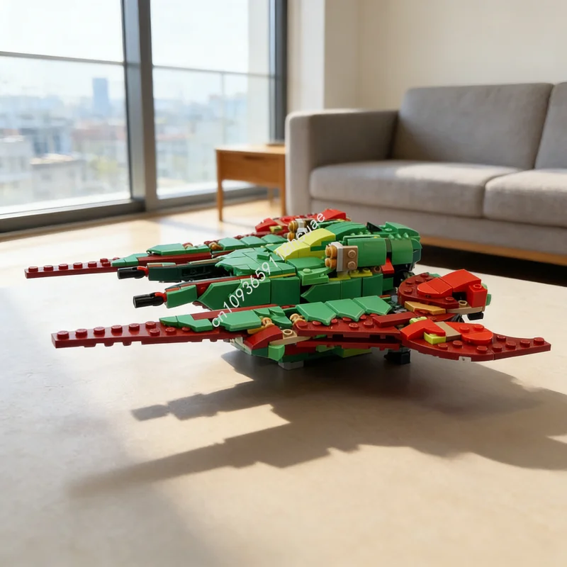 

Набор для сборки модели «Звездный истребитель Мандалорияна» (431 деталь), конструктор MOC, подарок на Рождество, развивающая игрушка, архитектурные блоки