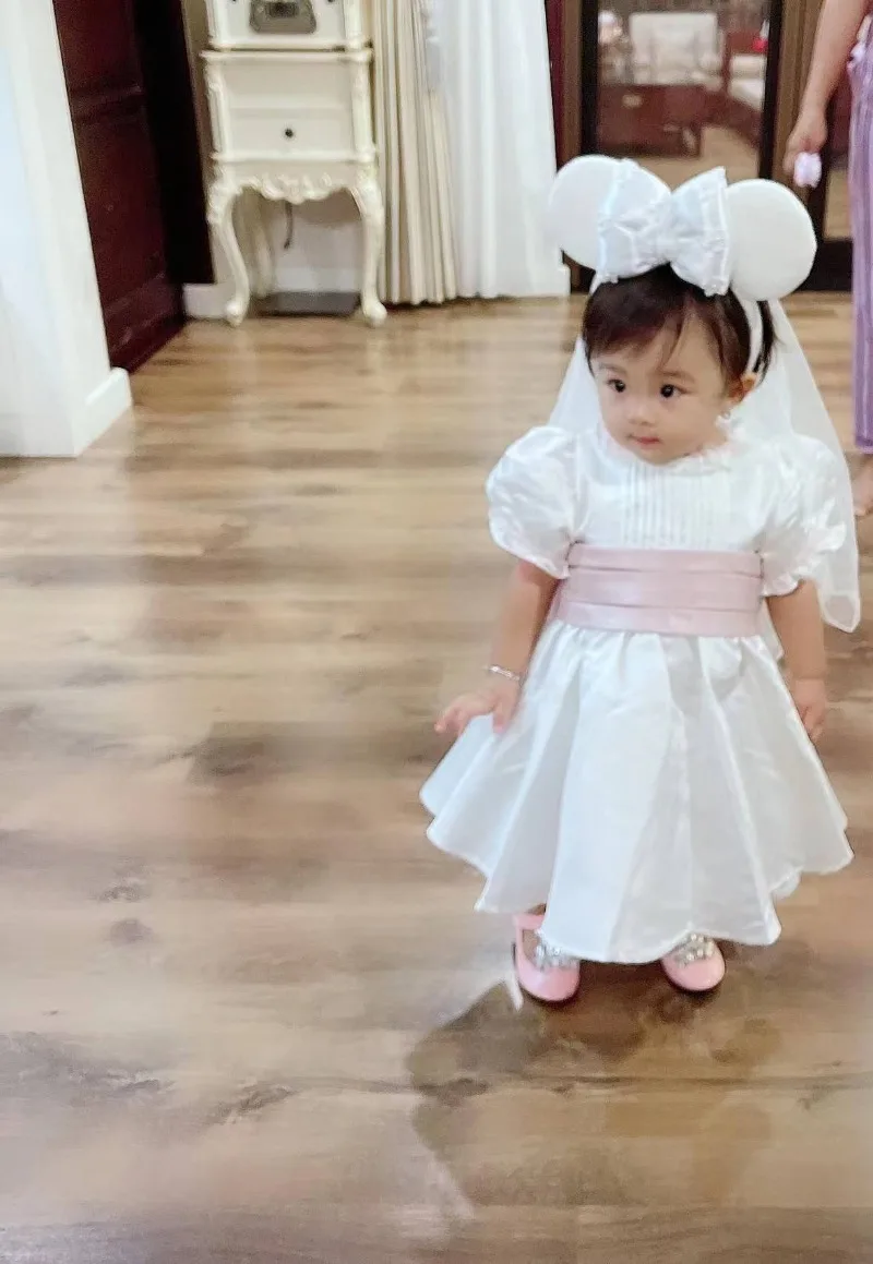 Shorts Big Girl Summer Dresses Ready Stock 5-14y Big Girls Dress Solid  Color Ruffle Trim
