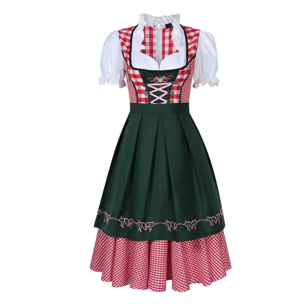 Plus Size Oktoberfest Costume for Women German Bavarian Traditional Dirndl Dress