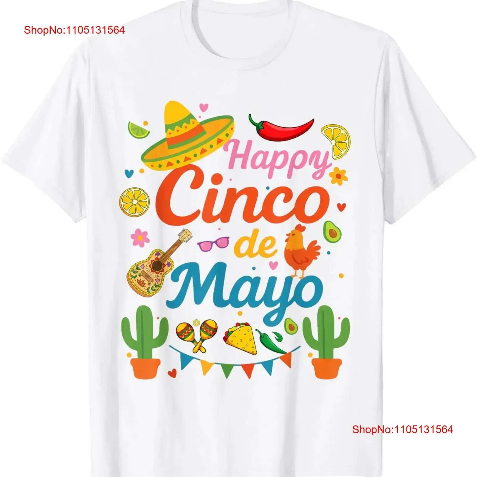 Happy Cinco de Mayo Fiesta Mexican Party T Shirt vintage Washed Breathable Slightly Versatile streetwear fashion Soft