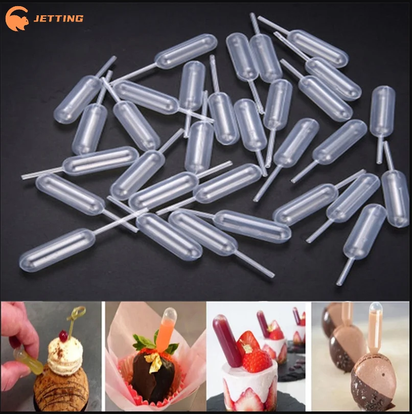 (New) 50pcs/lot 4ml Transparent  Ice Cream Jelly Milkshake D