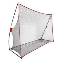 Portable 3M*2.14M Golf Practice Hitting Swing Nylon Net For Indoor Outdoor Detachable Golf Cage Training Aids With Carry Bag