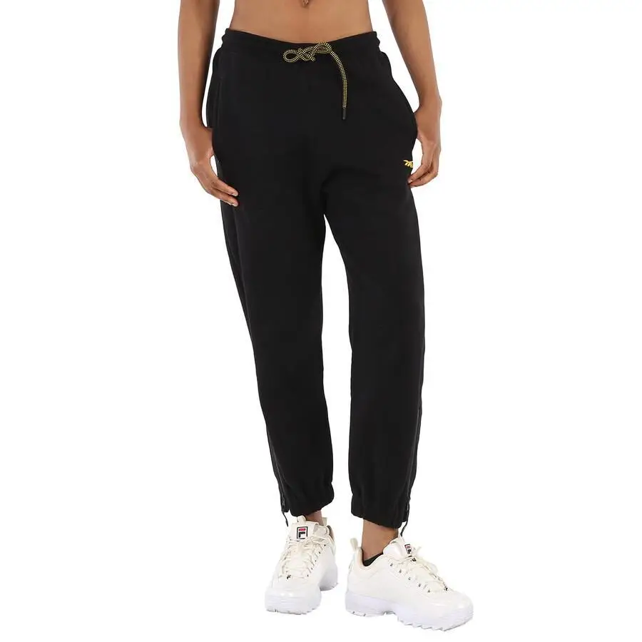 Reebok | Pantalón deportivo negro con logo bordado para mujer