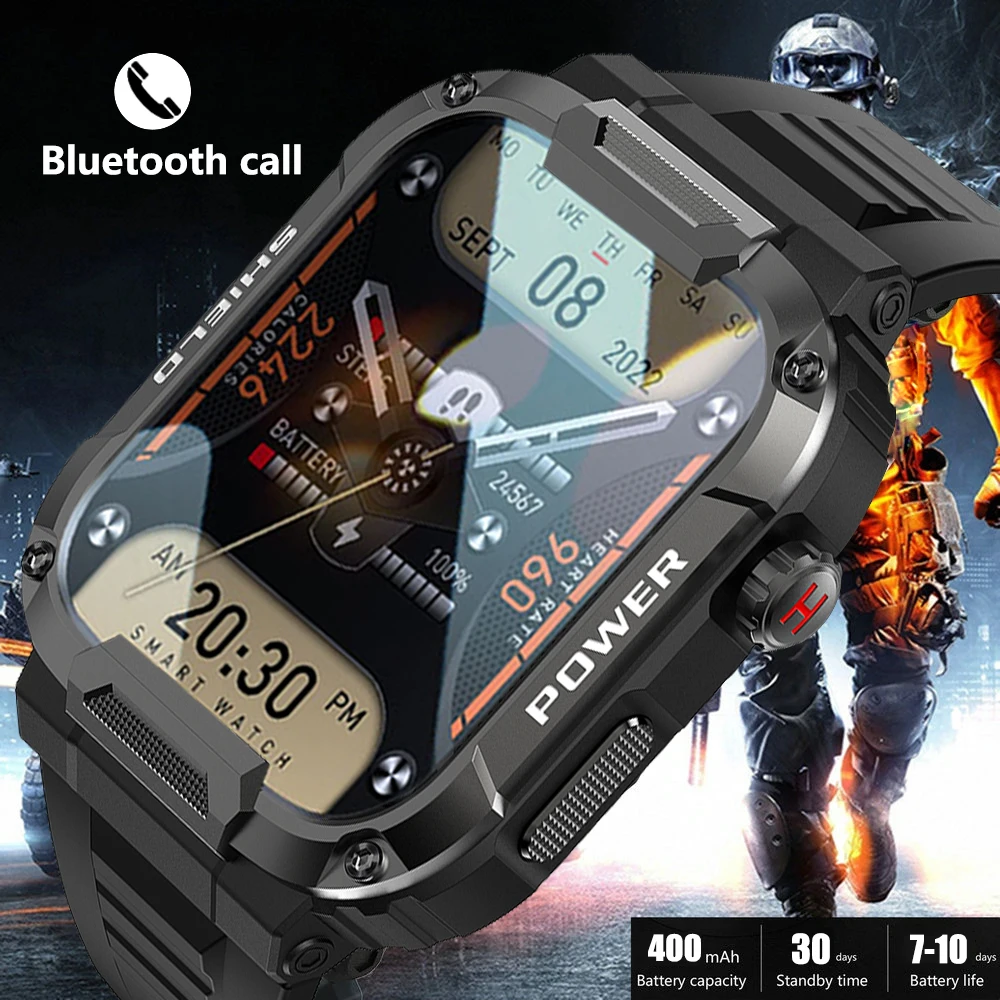 

New Bluetooth call Smart Watch Men IP68 5ATM Waterproof Outdoor Sports Fitness Tracker Health Monitor Smartwatch for Android IOS