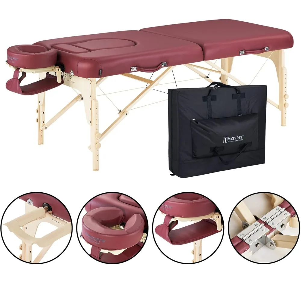 Master Massage 30'' Eva Portable Pregnancy Massage Table for Female Clients and Obese Individuals, Spa Salon Facial Bed