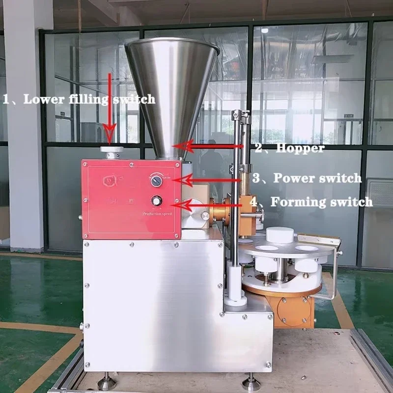 Desktop semi-automatic Shumai machine Small food processing plant Efficient catering food