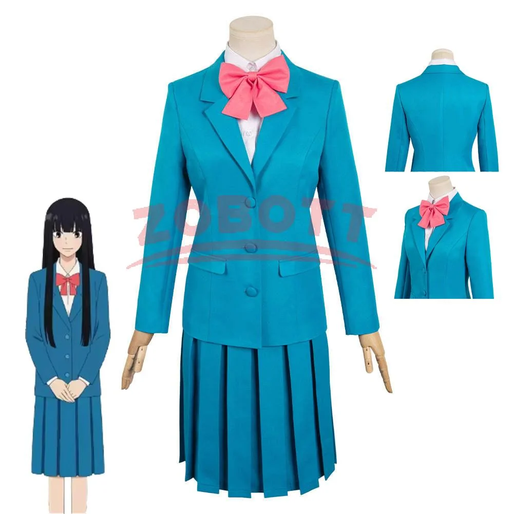 

Sawako Kuronuma Cosplay Costume Anime Kimi ni Todoke From Me to You JK School Uniform Skirt Shirt Halloween Party Girls Suit