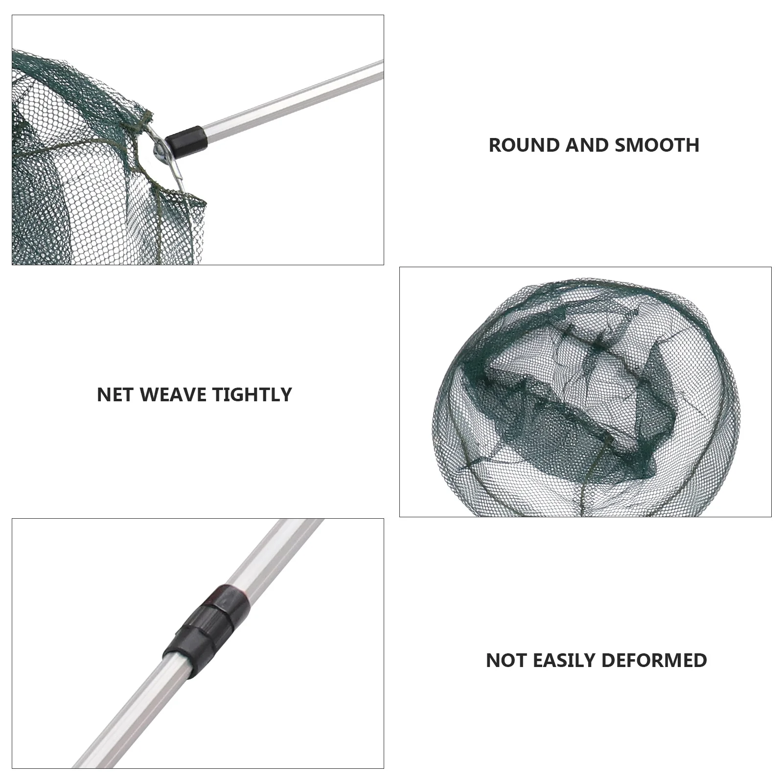 

1Pcs Aluminum Alloy Collapsible Fishing Net 1.5 Meter Lightweight Portable Mesh Outdoor Fishing Equipment Pond Net