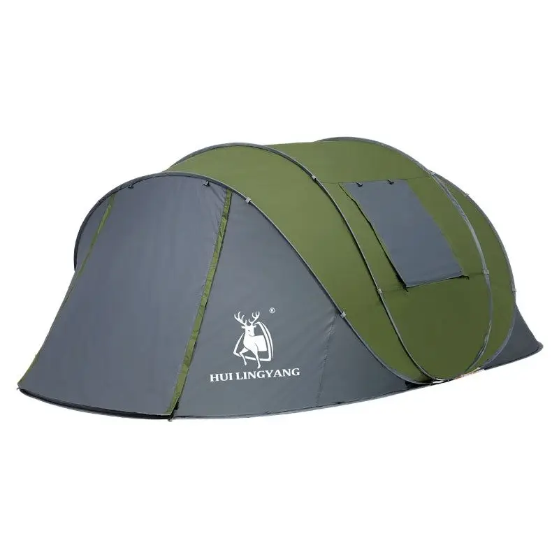 Imagem -05 - Hui Ling Yang-pop up Throw Tent Automático Impermeável Protetor Solar Grande Espaço Família Outdoor Camping Equipment Salão Quarto