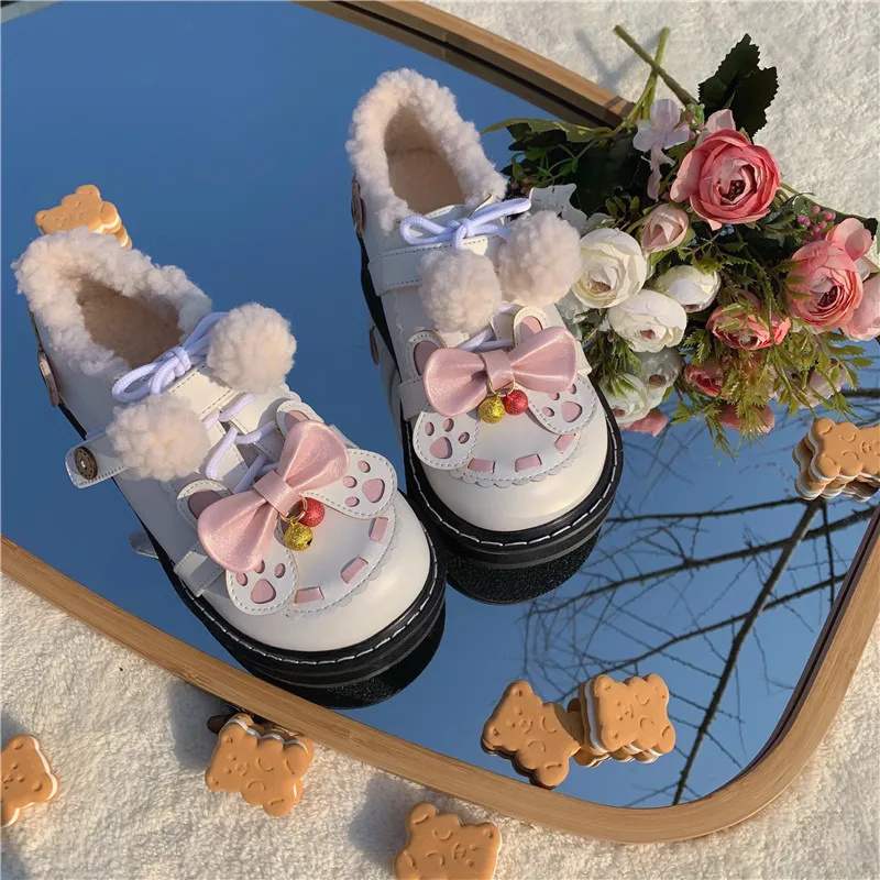 Lolita Original Four Seasons Lolita Big Head Shoes Sweet Girl Student Campus Tea Party Single Shoes