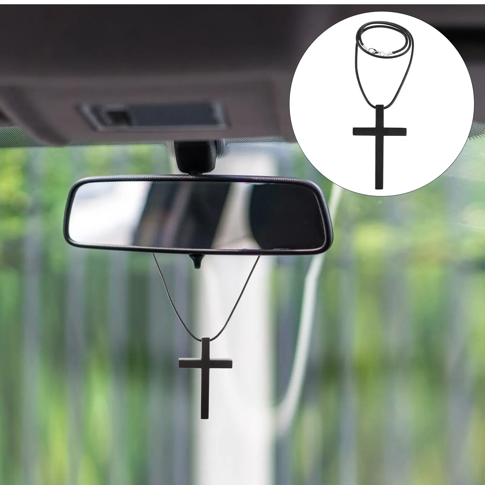 

Аксессуар для зеркала заднего вида: прочный, устойчивый к выцветанию, стильный, для декора дома, автомобильный талисман, металлическое украшение для зеркала заднего вида