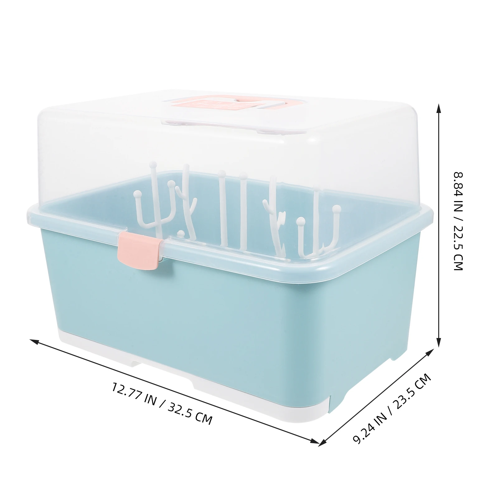 

Baby Bottle Storage Box Durable PP Material ganizer Suitable for Accessories Breastfeeding Supplies Pacifier Rack
