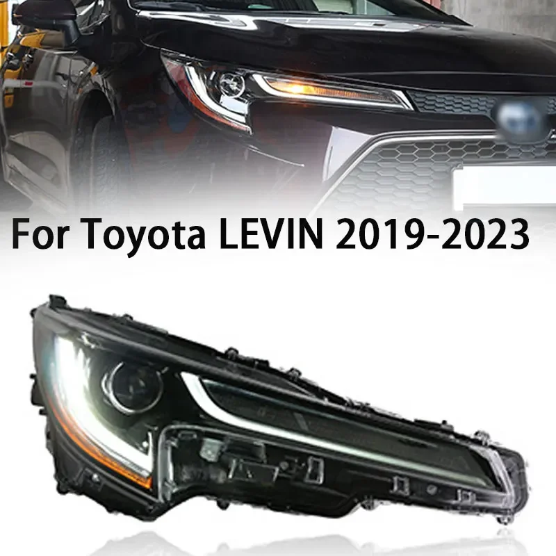 Car Styling Head Lamp For Toyota Corolla LEVIN LED Headlight 2019-2023 Headlight Corolla DRL Turn Signal High Beam Angel Eye Pro