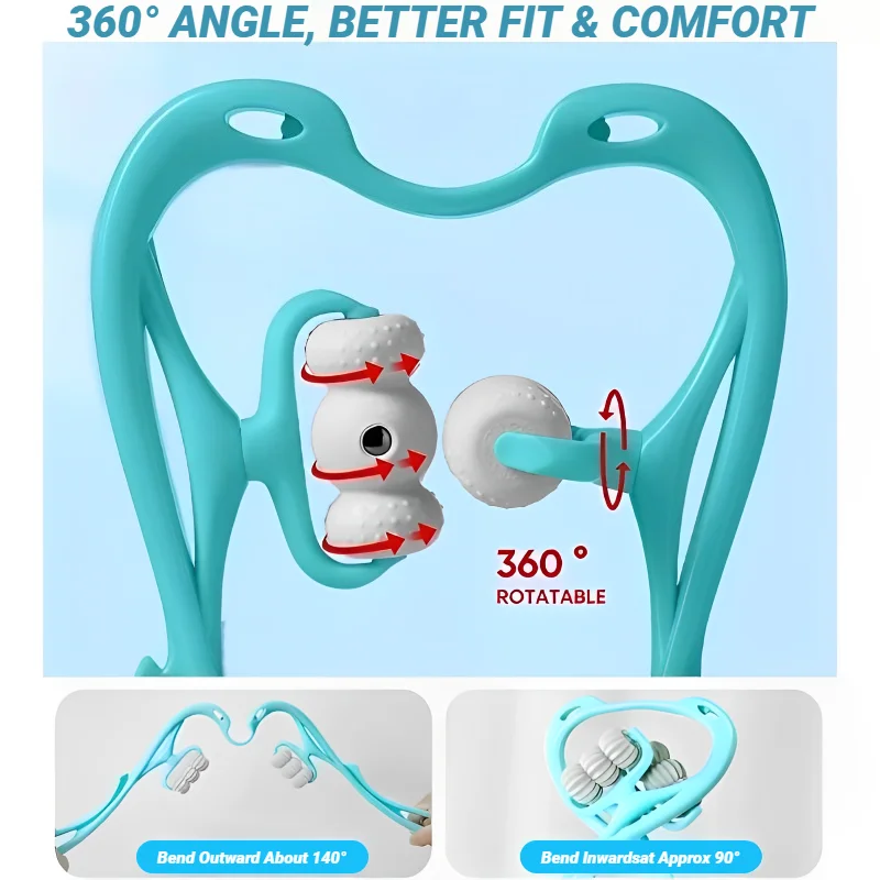 Cervical Vertebra Shoulder And Neck Massage Home Manual Massager Hand-Held Clamping Device Kneading Relaxation Artifact image 3