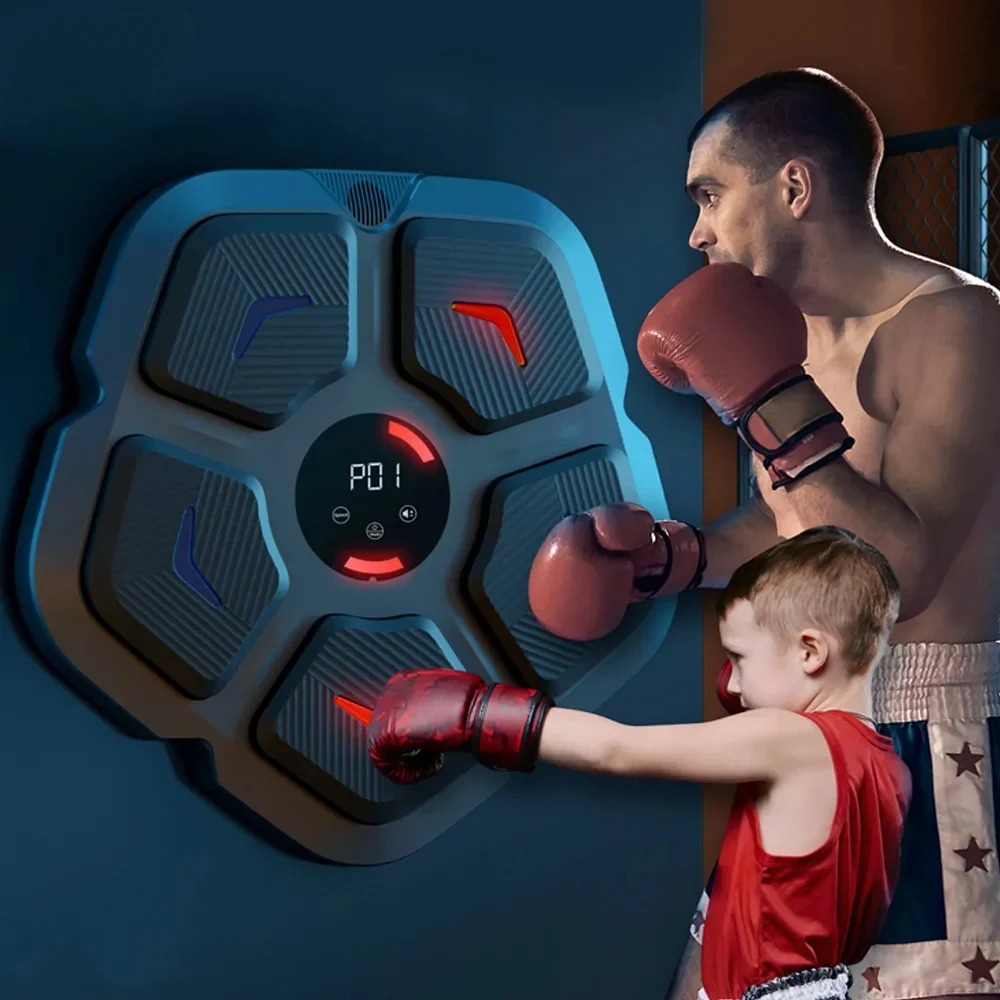 Factory Wholesale Fitness Training Wall Boxing Targer Punching Big Battery Long Life Smart Boxing Music Wall Target