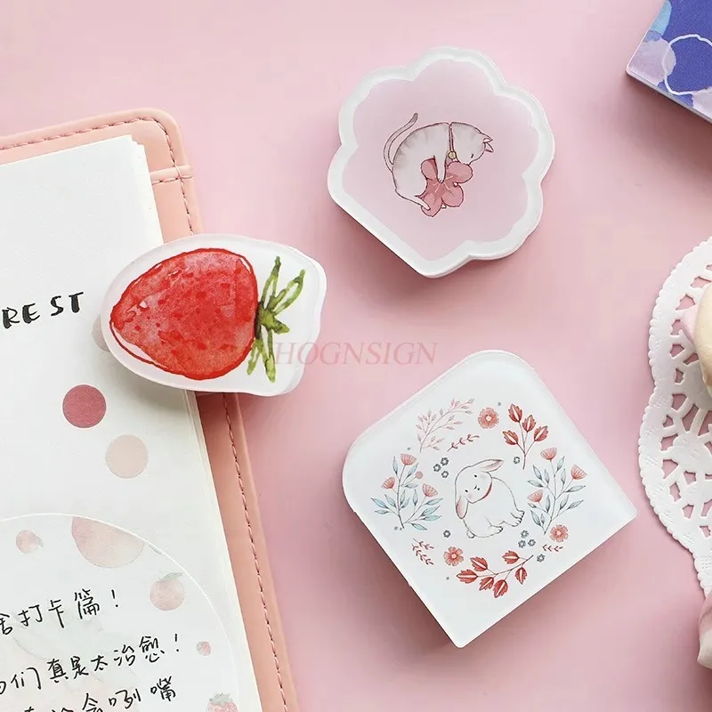 Desktop Stationery Art Style Color Plastic File Clip Mini Plastic Clip Exam Paper Ticket Clip