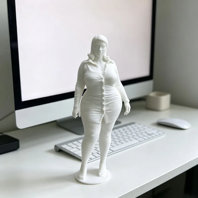 3D Printed European American Sexy Goddess Sculpture Plump Beauty Ornament Valentine's Day Decor Statue Gift