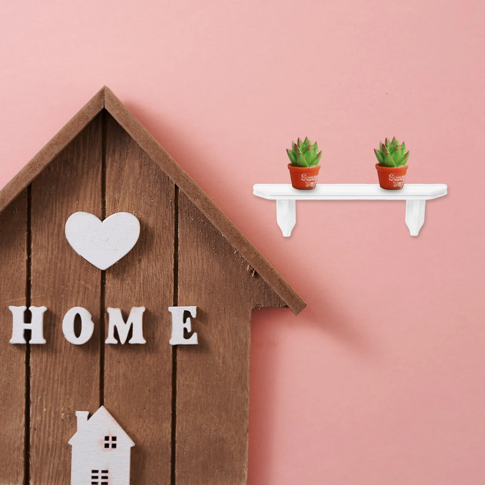 

2 шт. миниатюрные настенные полки, деревянные мини-стеллажи для хранения, органайзеры для аксессуаров для мини-домиков, настенные полки для дома