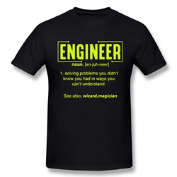 Engineer Dad Definition Noun T Shirts Graphic Cotton Streetwear Short Sleeve Birthday Gifts Summer Style T-shirt Men