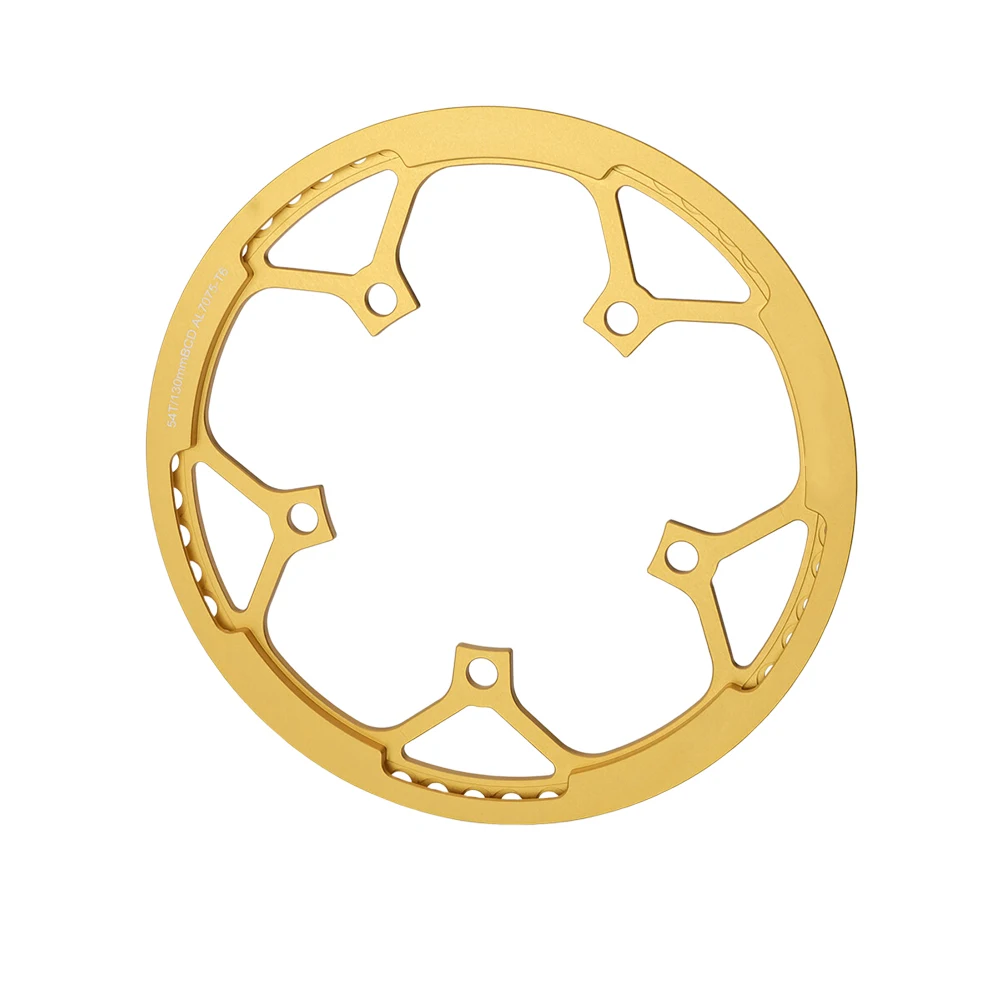 54T Folding Bike Chainring 130BCD Single Chainring 12 Speed With Chain Guard Aluminium Alloy Bicycle Parts view 4