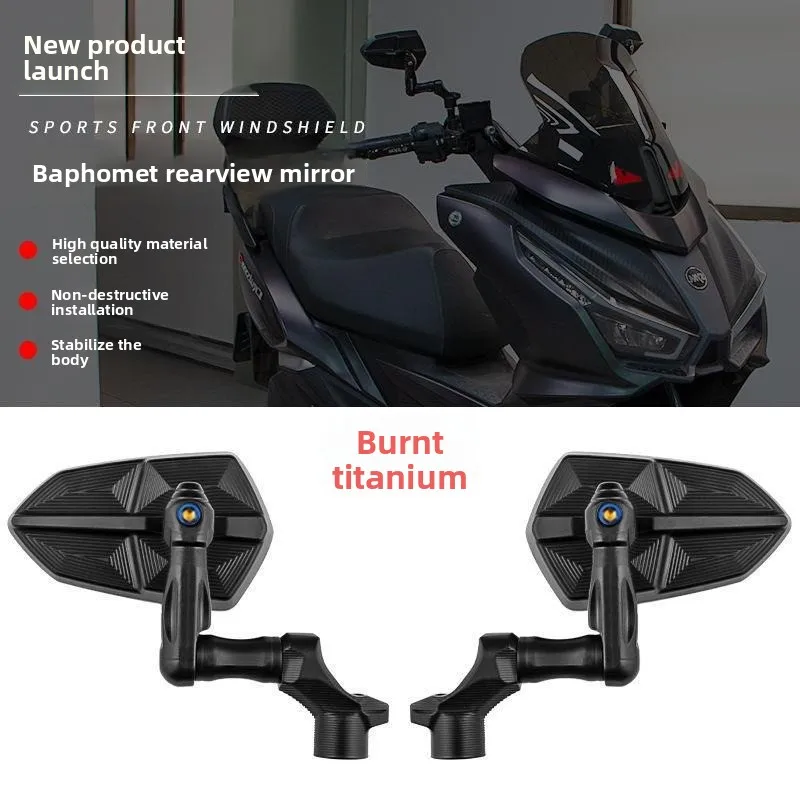 

Зеркало заднего вида Bafengte с креплением на зеркало для электрического скутера Yadea Niu 9 Extreme Core — универсальное сменное зеркало