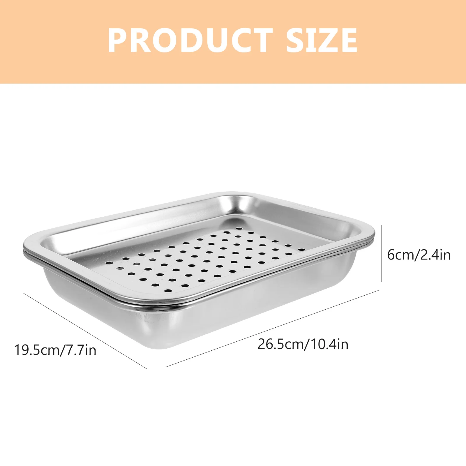 1 Set Stainless Steel Tea Tray Hollow Design Stackable Metal Serving Plate For Home Restaurant Hotel Use Drainable Teacup Tray