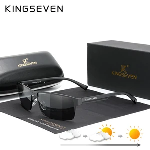 KingsVen-Serie Conduction Polarized Sunglasses of Aluminum, Men's Fashion Sunglasses, Aviation Women and Men Glasses, 7756 6 Main Sales Glasses Kingseven Male - №1