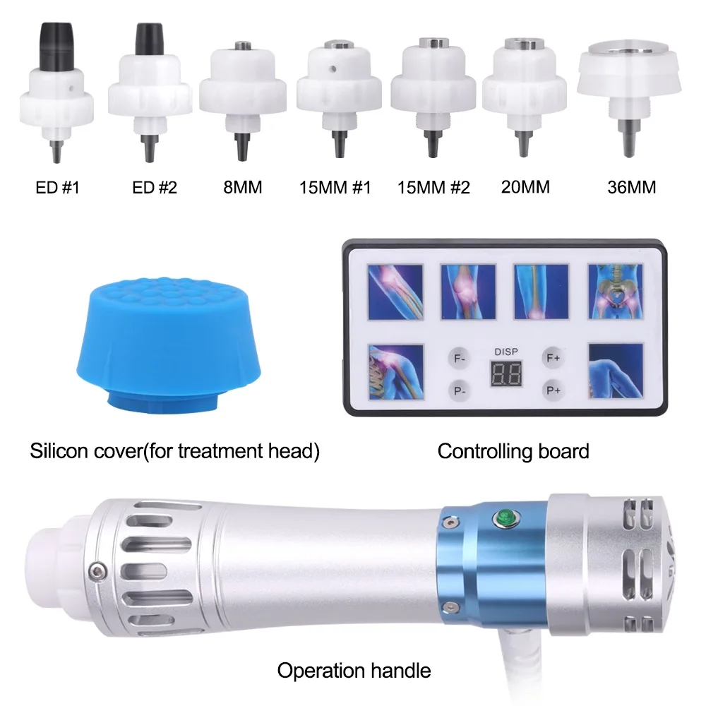 เครื่องบำบัดด้วยคลื่นกระแทกแบบมืออาชีพ6บาร์เครื่องกายภาพบำบัดการจัดการร่างกาย Relief ความเจ็บปวด